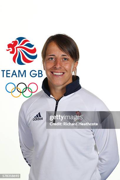 Katy McLean poses for a portrait during the Team GB Kitting Out ahead of Rio 2016 Olympic Games on July 7, 2016 in Birmingham, England.