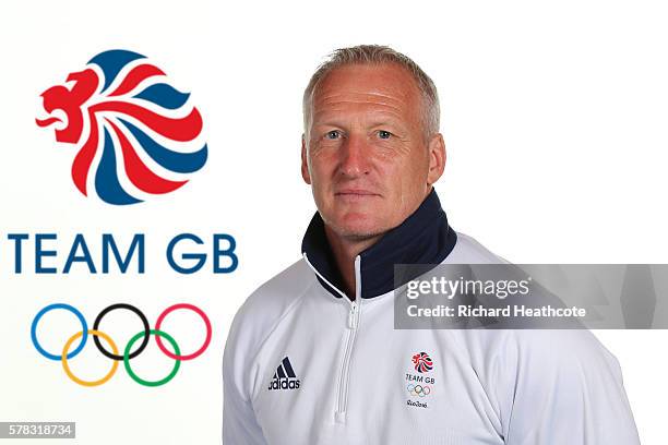 Simon Middleton poses for a portrait during the Team GB Kitting Out ahead of Rio 2016 Olympic Games on July 7, 2016 in Birmingham, England.