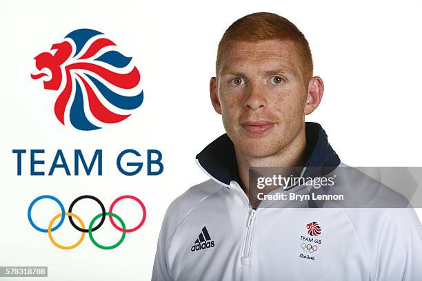 Portrait of James Rodwell a member of the Great Britain Olympic team, during the Team GB Kitting Out ahead of Rio 2016 Olympic Games on July 13, 2016...