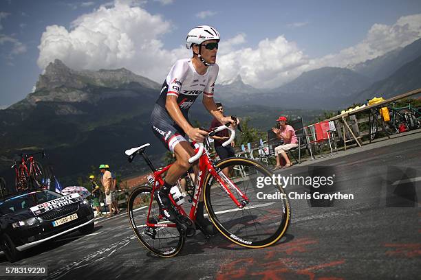 Peter Stetina of the United States and Trek-Segafredo during stage eighteen of the 2016 Le Tour de France, from Sallanches to Megeve on July 21, 2016...