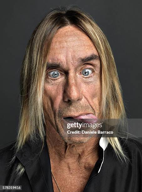 Musician Iggy Pop is photographed for Self Assignment in 2012.