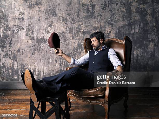 Actor Pierfrancesco Favino is photographed for Self Assignment in 2010.