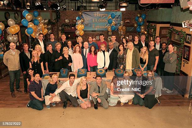 000th Episode Celebration -- Pictured: "Days of our Lives" cast and crew --