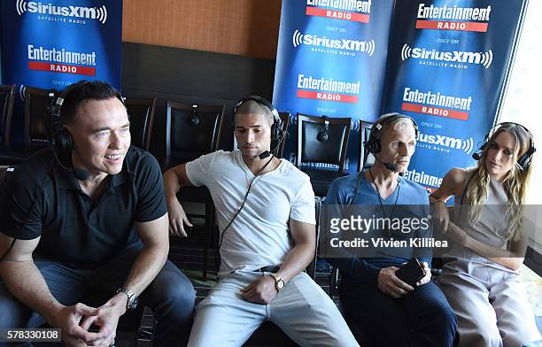 Actors Kevin Durand, Miguel Gomez, Richard Sammel and actress Ruta Gedminta attend SiriusXM's Entertainment Weekly Radio Channel Broadcasts From...