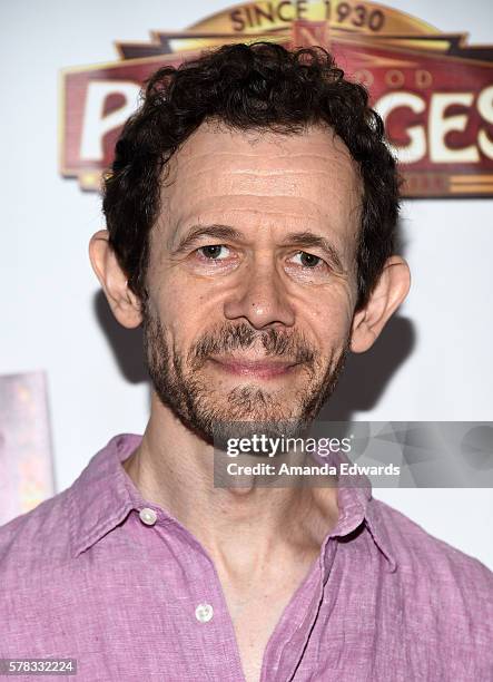 Actor Adam Godley arrives at the opening of "Cabaret" at the Hollywood Pantages Theatre on July 20, 2016 in Hollywood, California.