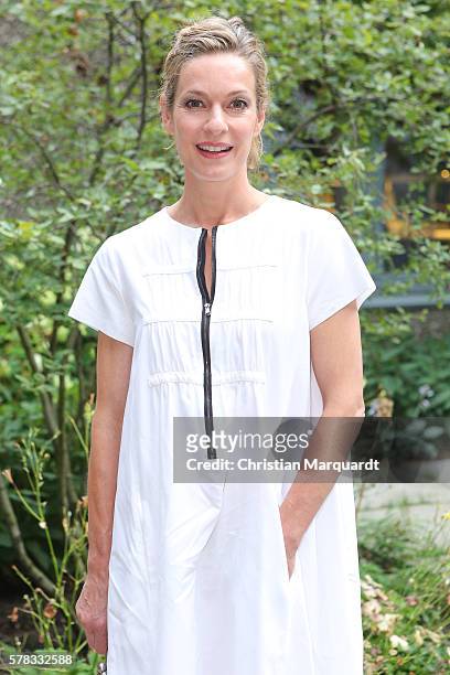 Lisa Martinek attends the Sky Arts Launch event at Koenig Galerie on July 21, 2016 in Berlin, Germany.