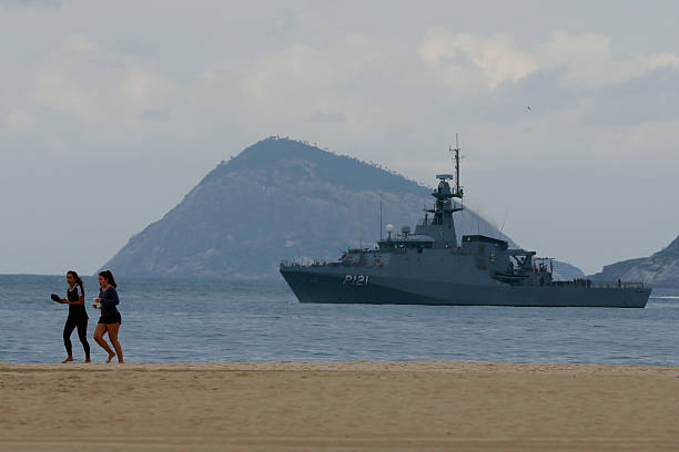 BRA: Rio 2016 Olympic Games: Copacabana Gets Olympic Rings Made of Recycled Plastic