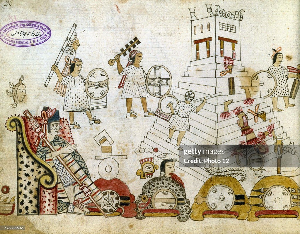 Offerings to the Aztec god of the Sun.