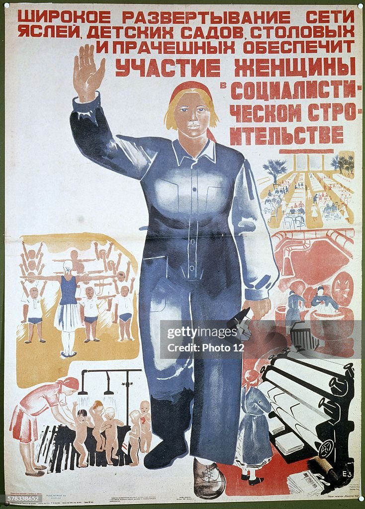Russian propaganda poster.