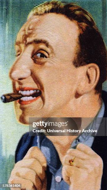 Jimmy Durante , an American singer, actor, pianist and comedian. Dated 20th Century.