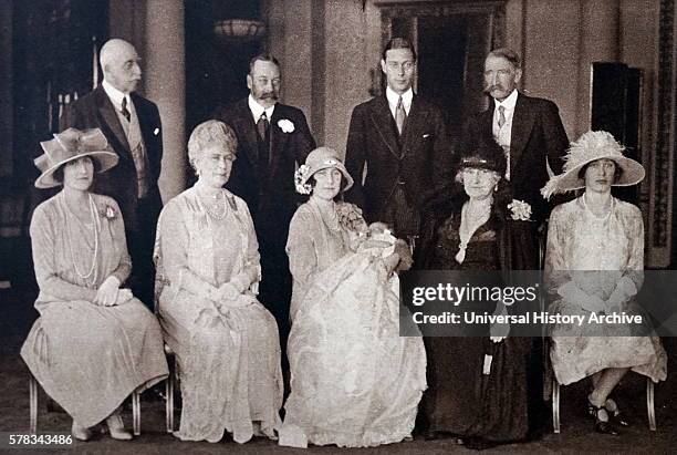 Photograph taken during the Christening of Princess Elizabeth the eldest daughter of Prince Albert Frederick Arthur George and Lady Elizabeth...