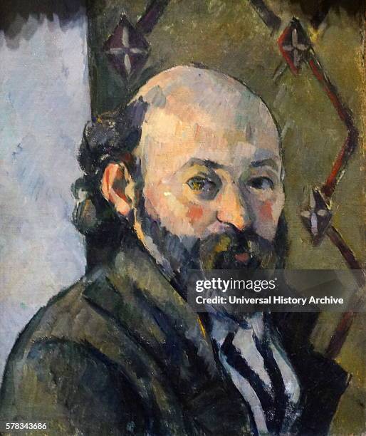 Self-portrait by Paul Cezanne a French artist and Post-Impressionist painter. Dated 19th Century.