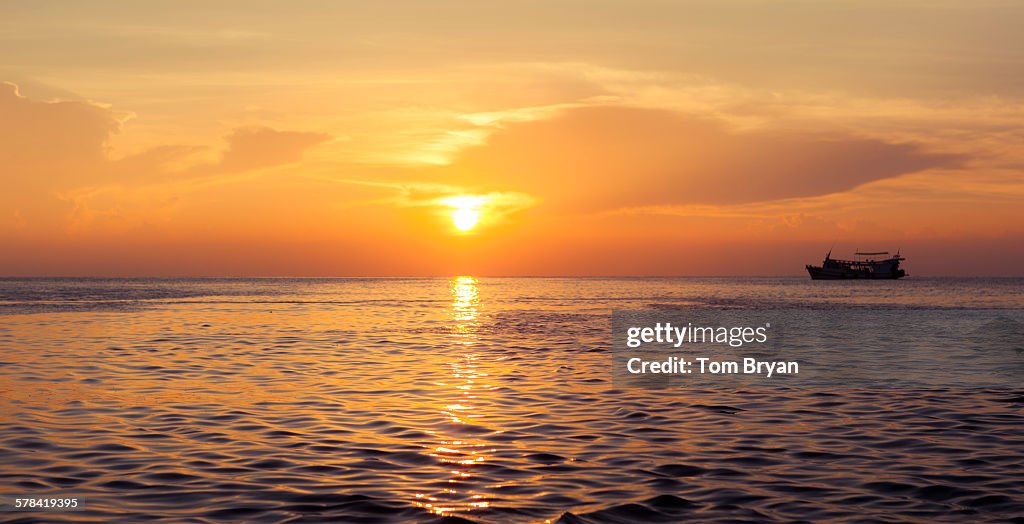 Sunset boat trip, Thailand