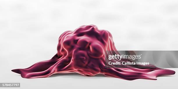 3d illustration of a highly invasive tumor cell - cancer cell white background stock illustrations
