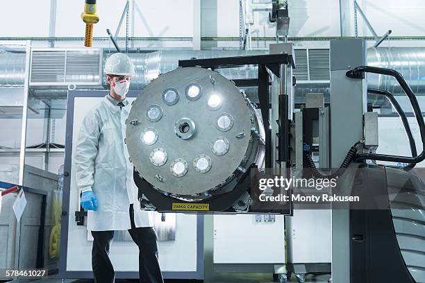 graphene nanomaterial manufacturing environment in graphene processing factory - graphite stock pictures, royalty-free photos & images