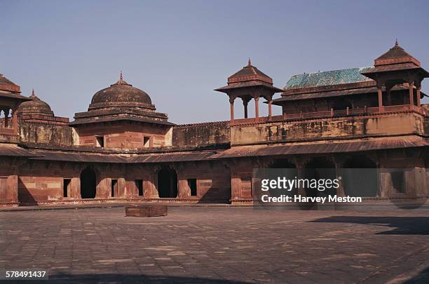 The Mariam-uz-Zamani's Palace in Fatehpur Sikri, Uttar Pradesh, India, 1972.