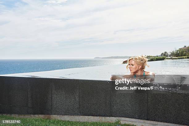 Veronica Ferres is photographed at a private residence August 13, 2015 in Malibu, California. Stylist: Cari Nelson, carinelsonstylist.com; Stylist...