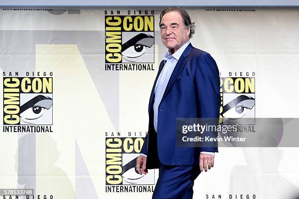 Writer/director Oliver Stone attends "Snowden" panel during Comic-Con International 2016 at San Diego Convention Center on July 21, 2016 in San...