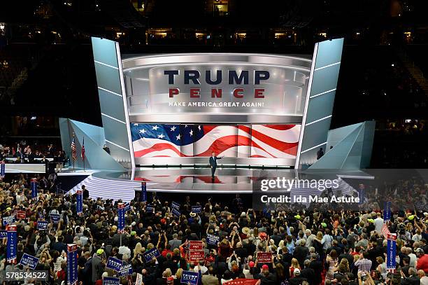 Walt Disney Television via Getty Images NEWS - 7/20/16 - Coverage of the 2016 Republican National Convention from the Quicken Loans Arena in...