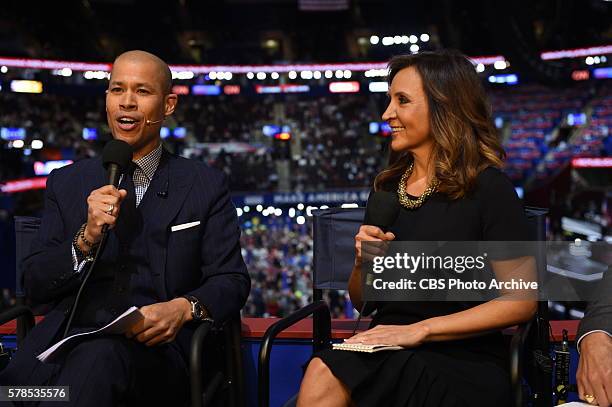 News Correspondent Vladimir Duthiers and CBSN Contributor Leslie Sanchez anchor CBSN's live streaming coverage at the Republican National Convention...