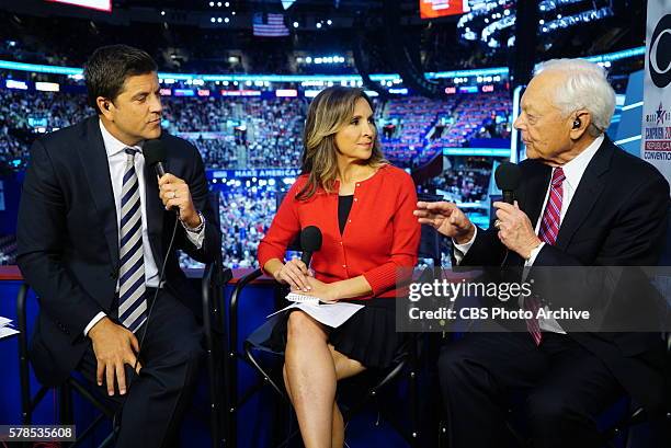 Anchor Josh Elliott, CBSN Contributor Leslie Sanchez and CBS News Contributor Bob Schieffer anchor CBSN's live streaming coverage from the 2016...