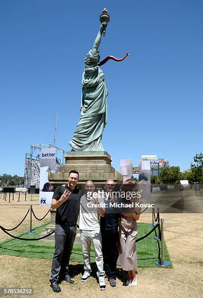 Actors Kevin Durand, Miguel Gomez Richard Sammel and Ruta Gedmintas attend FXhibition during Comic-Con International 2016 at Hilton Bayfront on July...