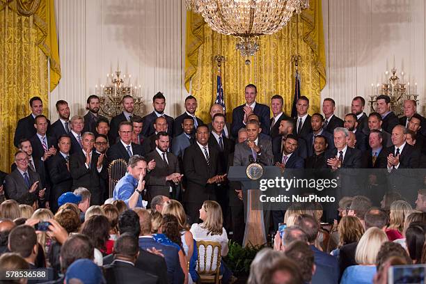 Washington, D.C. On Thursday, July 21, in the East Room of the White House, President Barack Obama welcomed the Kansas City Royals to the White House...