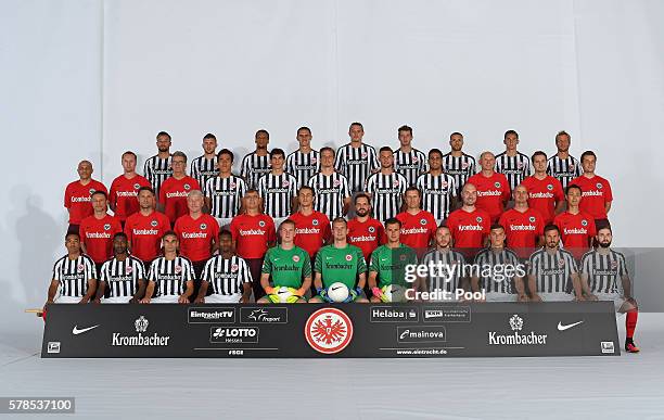 Fourth row Haris Seferovic, Ante Rebic, Timothy Chandler, Johannes Flum, Alexander Meier, David Abraham, Luc Castaignos, Branimir Hrgota, Stefan...