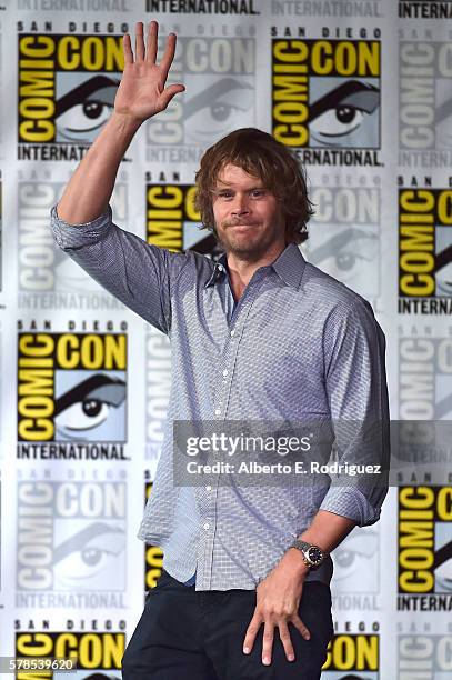 Actor Eric Christian Olsen attends CBS Television Studios Block including "Scorpion," "American Gothic" and "MacGyver" during Comic-Con International...