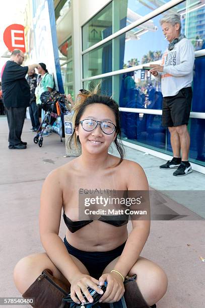 Activist Anni Ma attends Comic-Con International on July 21, 2016 in San Diego, California.