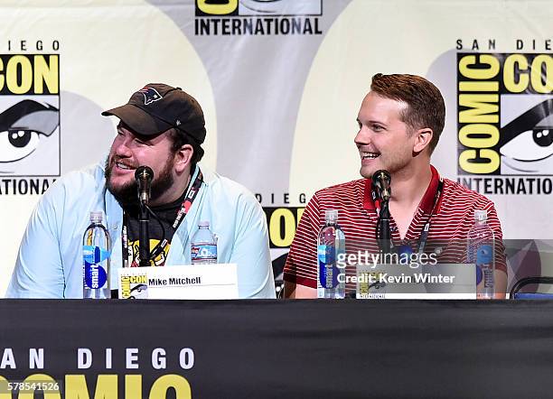 Mike Mitchell and Nick Wiger attend Feral Audio Live with Dan Harmon and his podcast pals at San Diego Convention Center on July 21, 2016 in San...