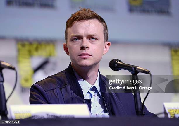 Actor Dane DeHaan attends the "Valerian And The City Of A Thousand Planets" panel during Comic-Con International 2016 at San Diego Convention Center...