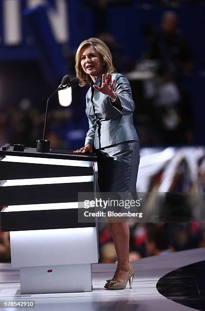 Representative Marsha Blackburn, a Republican from Tennessee, speaks during the Republican National Convention in Cleveland, Ohio, U.S., on Thursday,...