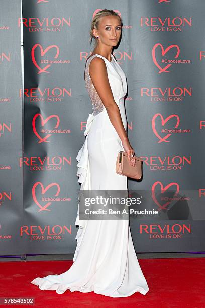 Tiffany Watson arrives for the Revlon Choose Love Masquerade Ball at Victoria and Albert Museum on July 21, 2016 in London, England.