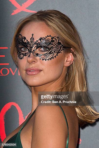 Kimberley Garner arrives for the Revlon Choose Love Masquerade Ball at Victoria and Albert Museum on July 21, 2016 in London, England.