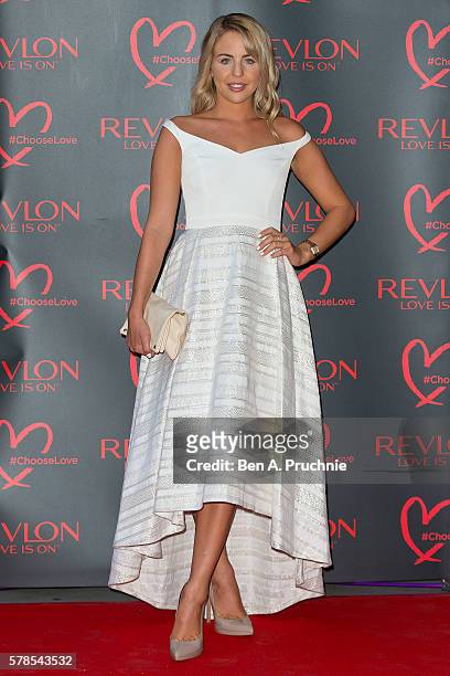 Lydia Bright arrives for the Revlon Choose Love Masquerade Ball at Victoria and Albert Museum on July 21, 2016 in London, England.