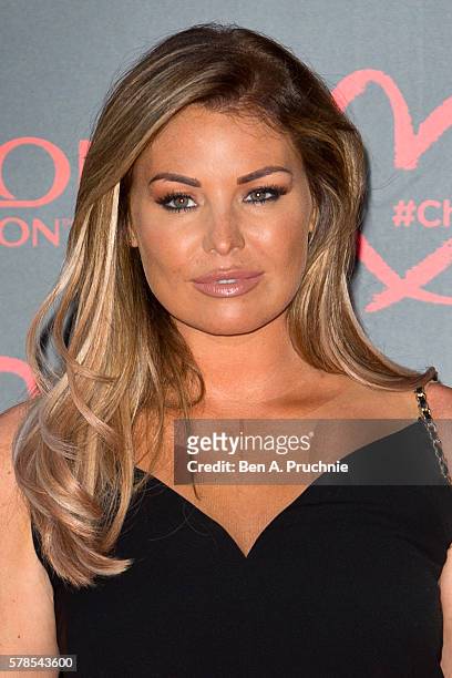 Jessica Wright arrives for the Revlon Choose Love Masquerade Ball at Victoria and Albert Museum on July 21, 2016 in London, England.