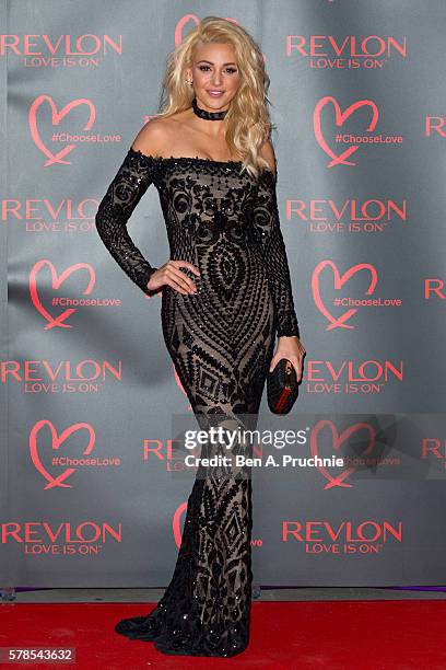 Michelle Keegan arrives for the Revlon Choose Love Masquerade Ball at Victoria and Albert Museum on July 21, 2016 in London, England.