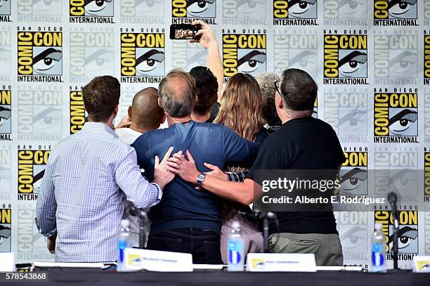 Writer/producer Chuck Hogan, actors Miguel Gomez, Richard Sammel, Kevin Durand, and Ruta Gedmintas, writer/producer Carlton Cuse, and moderator Jim...