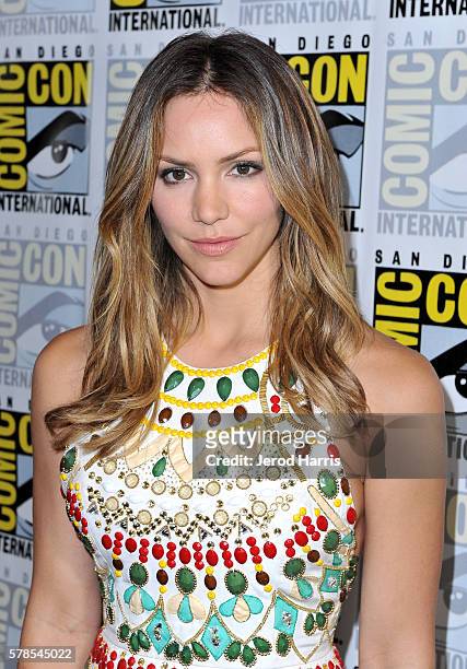 Actress Katharine McPhee attends CBS Fan Favorites Press Line during Comic-Con International 2016 at Hilton Bayfront on July 23, 2016 in San Diego,...