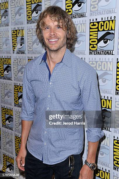 Actor Eric Christian Olsen attends CBS Fan Favorites Press Line during Comic-Con International 2016 at Hilton Bayfront on July 23, 2016 in San Diego,...