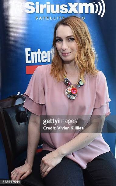 Felicia Day attends SiriusXM's Entertainment Weekly Radio Channel Broadcasts From Comic-Con 2016 at Hard Rock Hotel San Diego on July 21, 2016 in San...