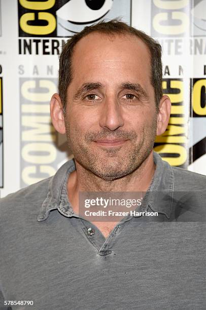 Actor Peter Jacobson attends the "Colony" press line during Comic-Con International 2016 at Hilton Bayfront on July 21, 2016 in San Diego, California.