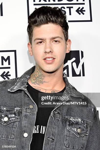 Recording Artist Travis Mills attends the MTV Fandom Awards San Diego at PETCO Park on July 21, 2016 in San Diego, California.