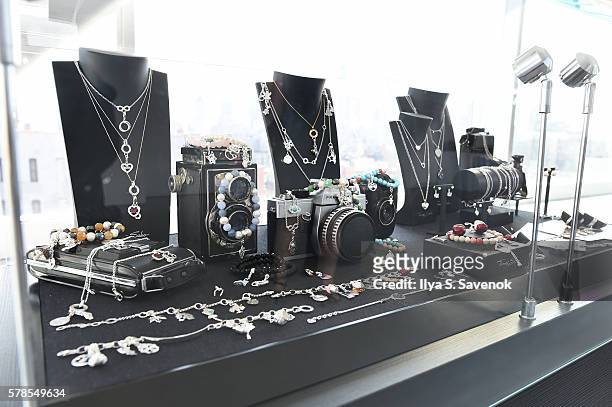 Atmosphere of jewerly during the Thomas Sabo Autumn/Winter 2016 Collection Hosted by Georgia May Jagger on July 21, 2016 in New York City.