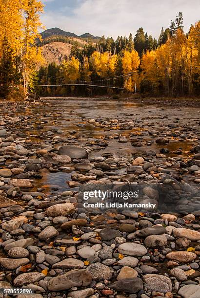 methow river in autumn - methow valley stock pictures, royalty-free photos & images