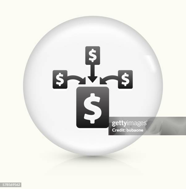 money pool icon on white round vector button - pool reflection stock illustrations