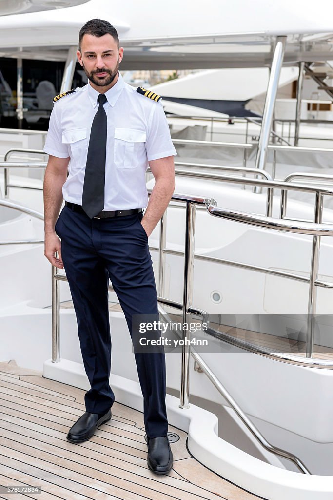 Attractive ship captain