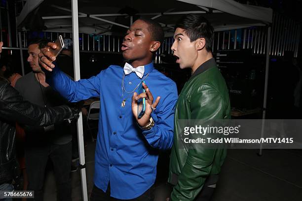 Actors RJ Cyler and Ludi Lin attend the MTV Fandom Awards San Diego at PETCO Park on July 21, 2016 in San Diego, California.