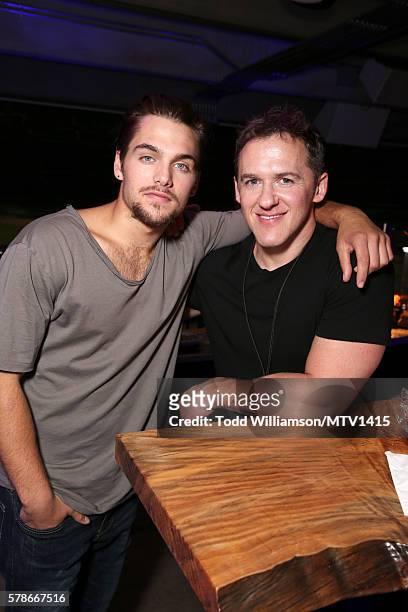 Actor Dylan Sprayberry and executive producer Jeff Davis attend the MTV Fandom Awards San Diego at PETCO Park on July 21, 2016 in San Diego,...